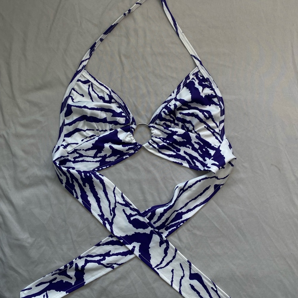 Shein cross tie top